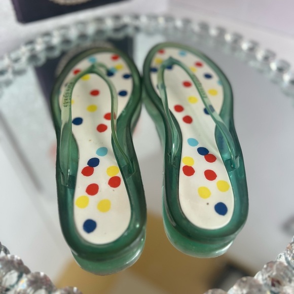 Kate Spade Multicolor Polka Dot jelly Sandals size 8 - Picture 5 of 8